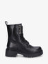 Bottines montantes à empiècement métallique - Noir - 1
