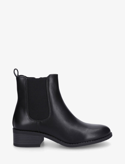 Bottines en simili style chelsea - Noir - 1