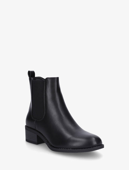 Bottines en simili style chelsea - Noir - 2