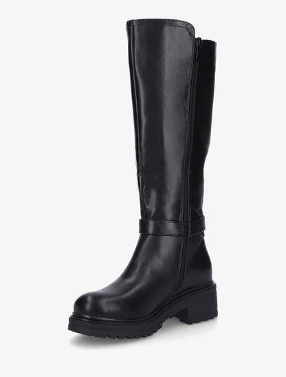 Bottes en simili à boucle style cadenas - Noir - 3
