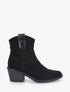 Bottines unies style santiags - Noir - 1
