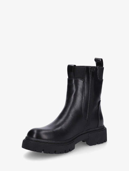 Bottines en simili style chelsea - Noir - 3