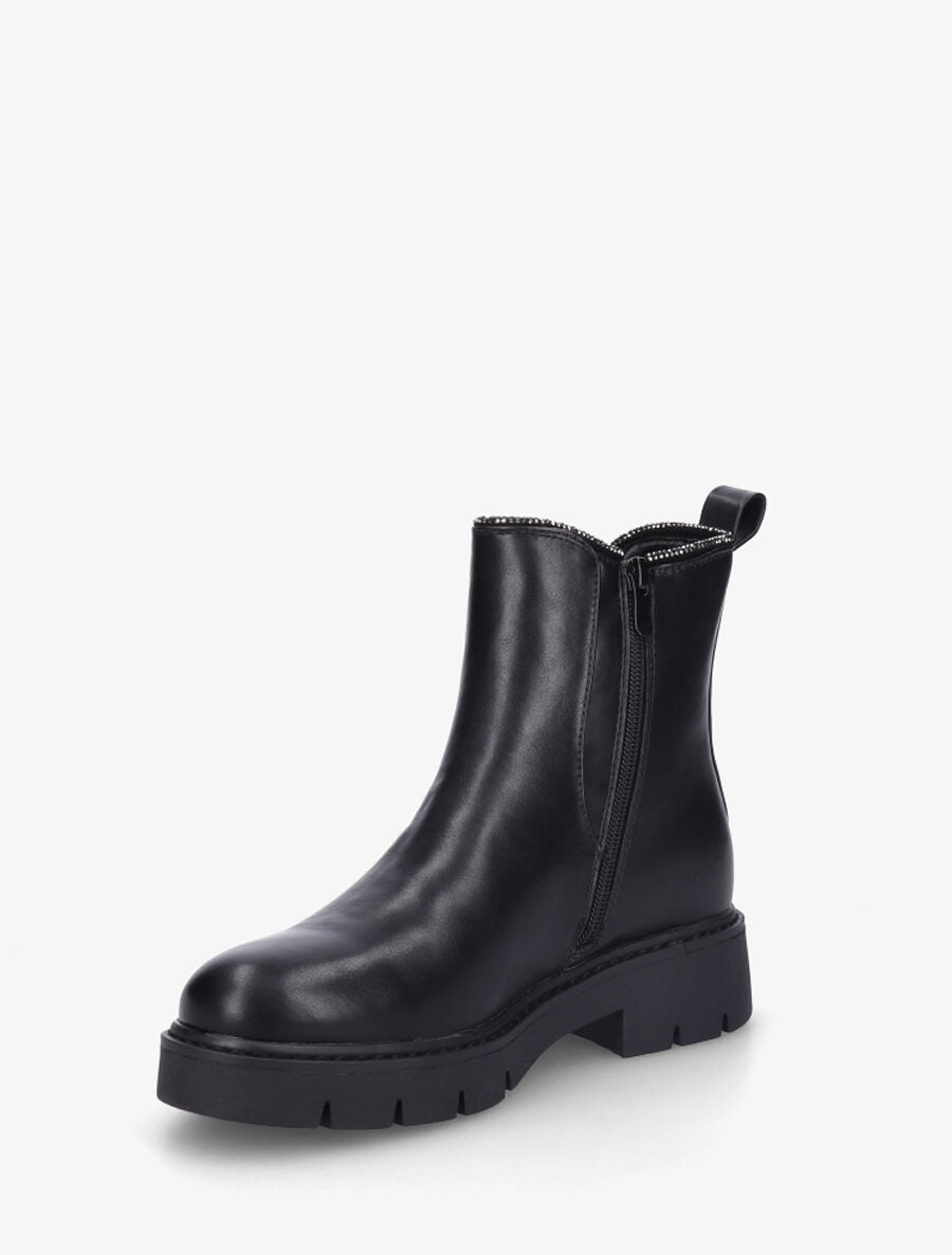 Chelsea boots à détail strass - Noir - 3