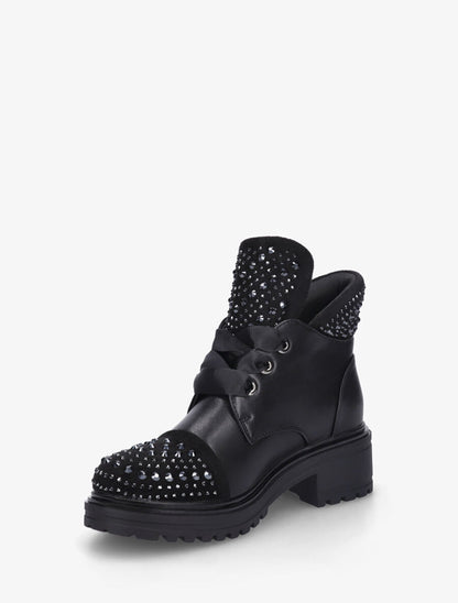 Bottines low cut à lacets - Noir - 3