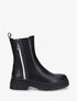 Chelsea boots à zip décoratif stylisé - Noir - 1