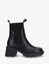 Bottines hautes à talon bloc et semelle crantés - Noir - 1