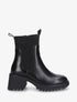 Bottines hautes à talon bloc et semelle crantés - Noir - 5