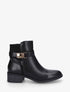 Bottines unies bi-matière - Noir - 5