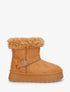 Bottines montantes fourrées à sangle - Camel - 5