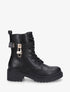 Bottines montantes à empiècement cadenas - Noir - 5