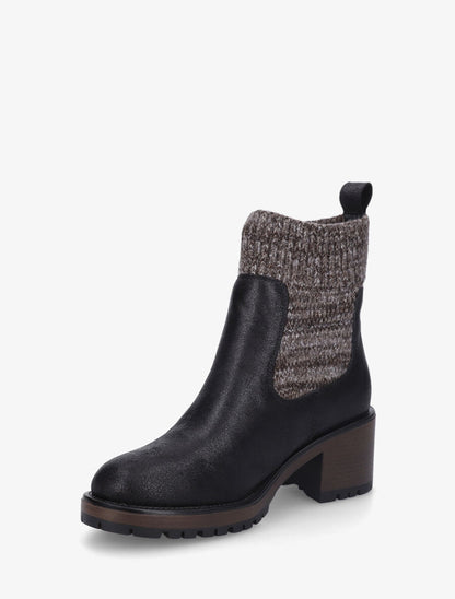 Bottines style chaussettes nacrées - Noir - 3