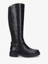 Bottes style cavalière à boucle - Noir - 1
