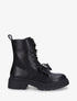 Bottines montantes à empiècement bijoux - Noir - 5