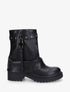 Bottines à revers et empiècement métal - Noir - 5