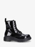 Bottines vernies et montantes à lacets - Noir - 5