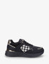 Sneakers à imprimé python et pied de poule - Noir - 5