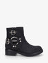 Bottines unies sanglées - Noir - 5