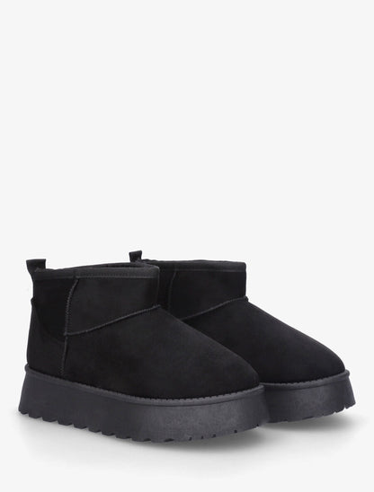 Bottines basses à interieur fourré - Noir - 4