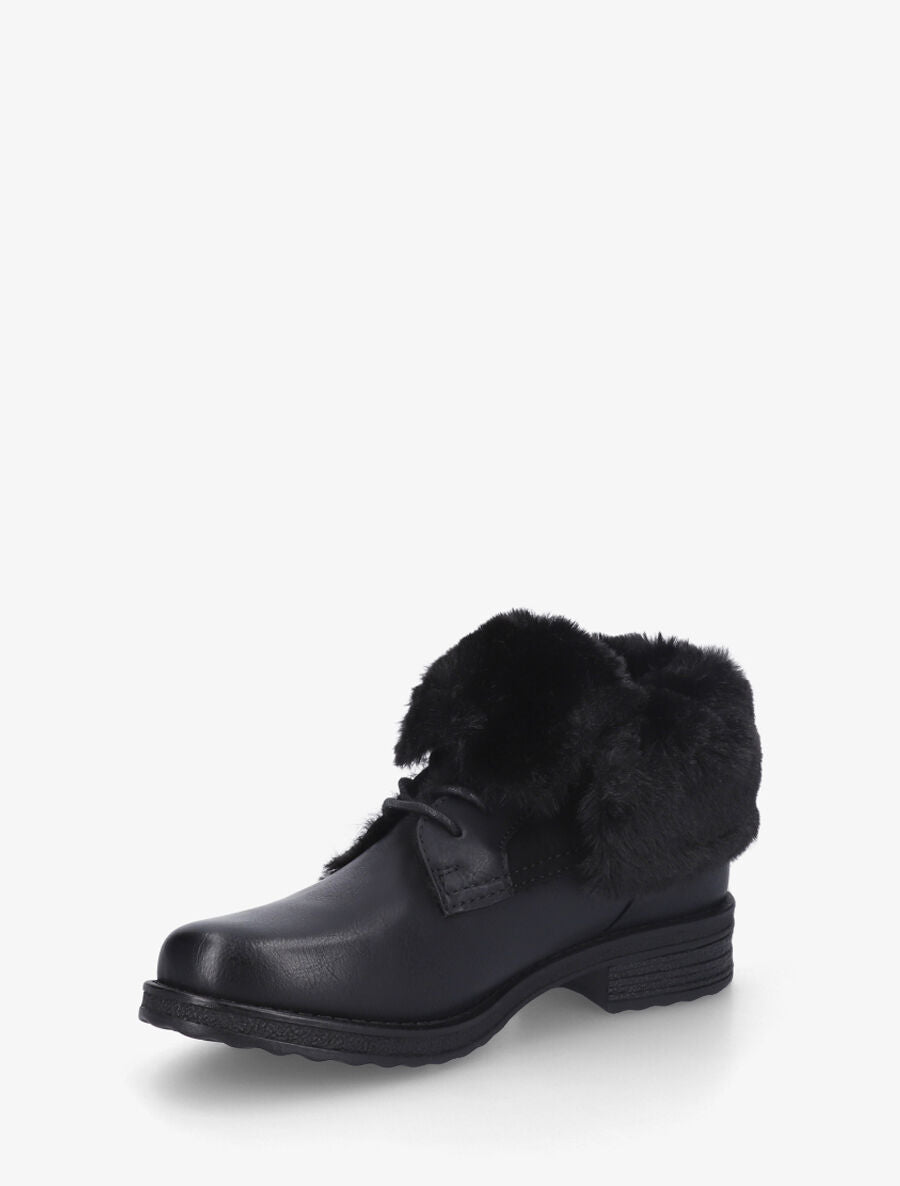 Bottines fourrées à revers - Noir - 3