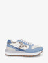Sneakers en simili à détail irisé - Bleu - 5