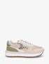 Sneakers en simili à détail irisé - Kaki - 5