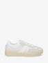Sneakers en toile à semelle plate - Blanc - 1