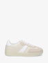 Sneakers en toile à semelle plate - Beige - 5