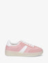 Sneakers en toile à semelle plate - Rose - 1