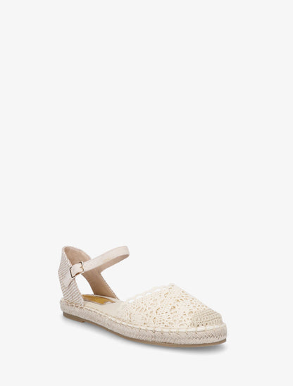 Sandales style espadrilles en crochet - Beige - 2