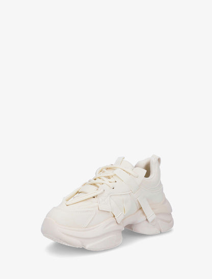 Baskets color block en simili - Beige - 3