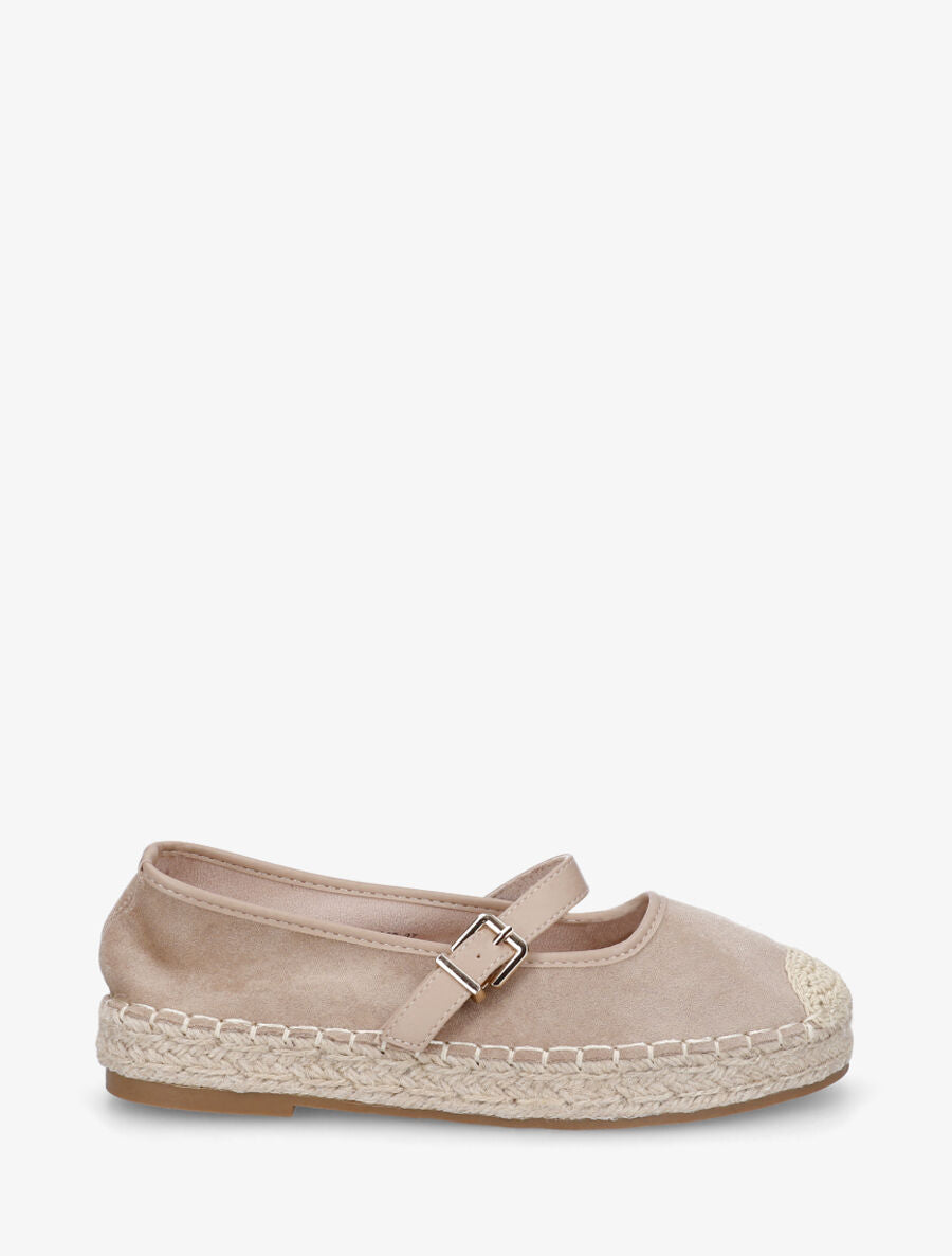 Espadrilles plates en suédine - Taupe - 1