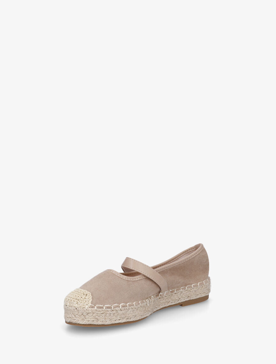 Espadrilles plates en suédine - Taupe - 3