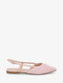 Ballerines pointus effet tressé à talon ouvert - Rose pâle - 5
