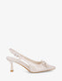 Escarpins pointus vernis à noeuds - Beige - 5