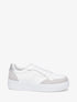 Sneakers à contrefort contrastant - Blanc - 1