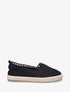 Espadrilles en tissu et suédine - Noir - 1