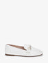 Mocassins en simili à semelle plate - Blanc - 5