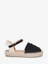 Espadrilles plates en crochet fantasie - Noir - 5