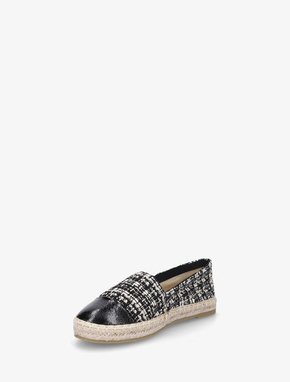 Espadrilles plates effet tweed - Noir - 3