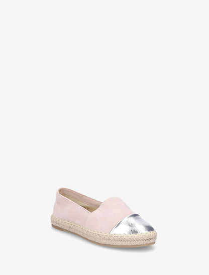 Espadrilles en suédine et simili - Rose - 2
