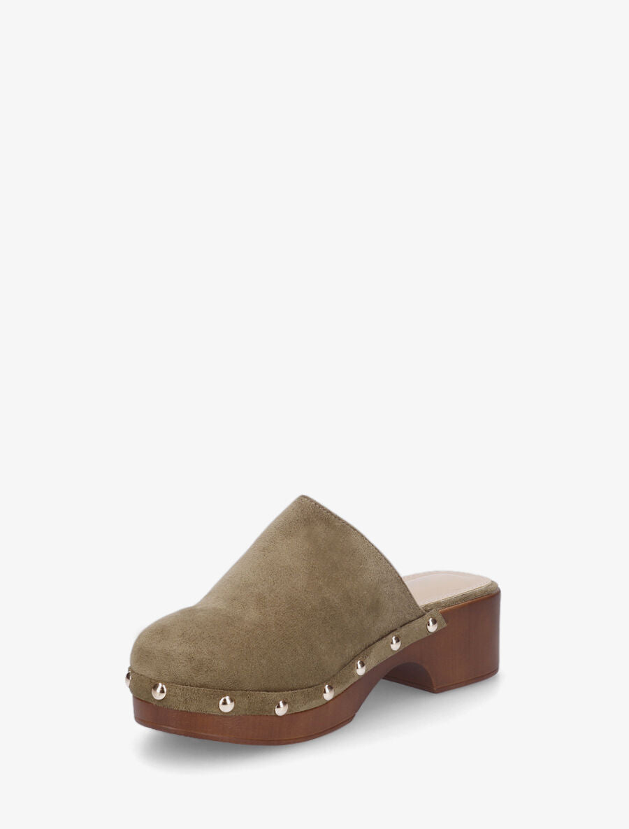 Sabots en suédine - Kaki - 3