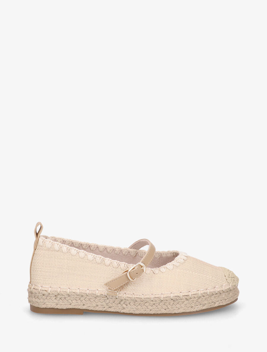 Ballerines style espadrilles effet panier d&