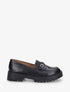 Mocassins en simili à semelle crantée - Noir - 1