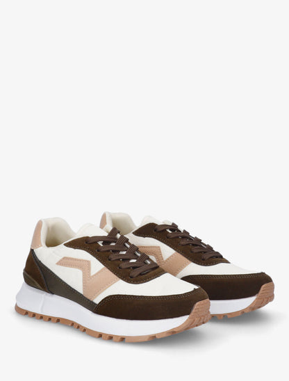 Baskets bi-matière - Kaki - 4