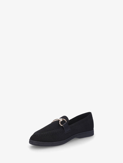 Mocassins souples en maille - Noir - 3