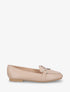 Mocassins plats à empiècement métal strassé - Taupe - 1