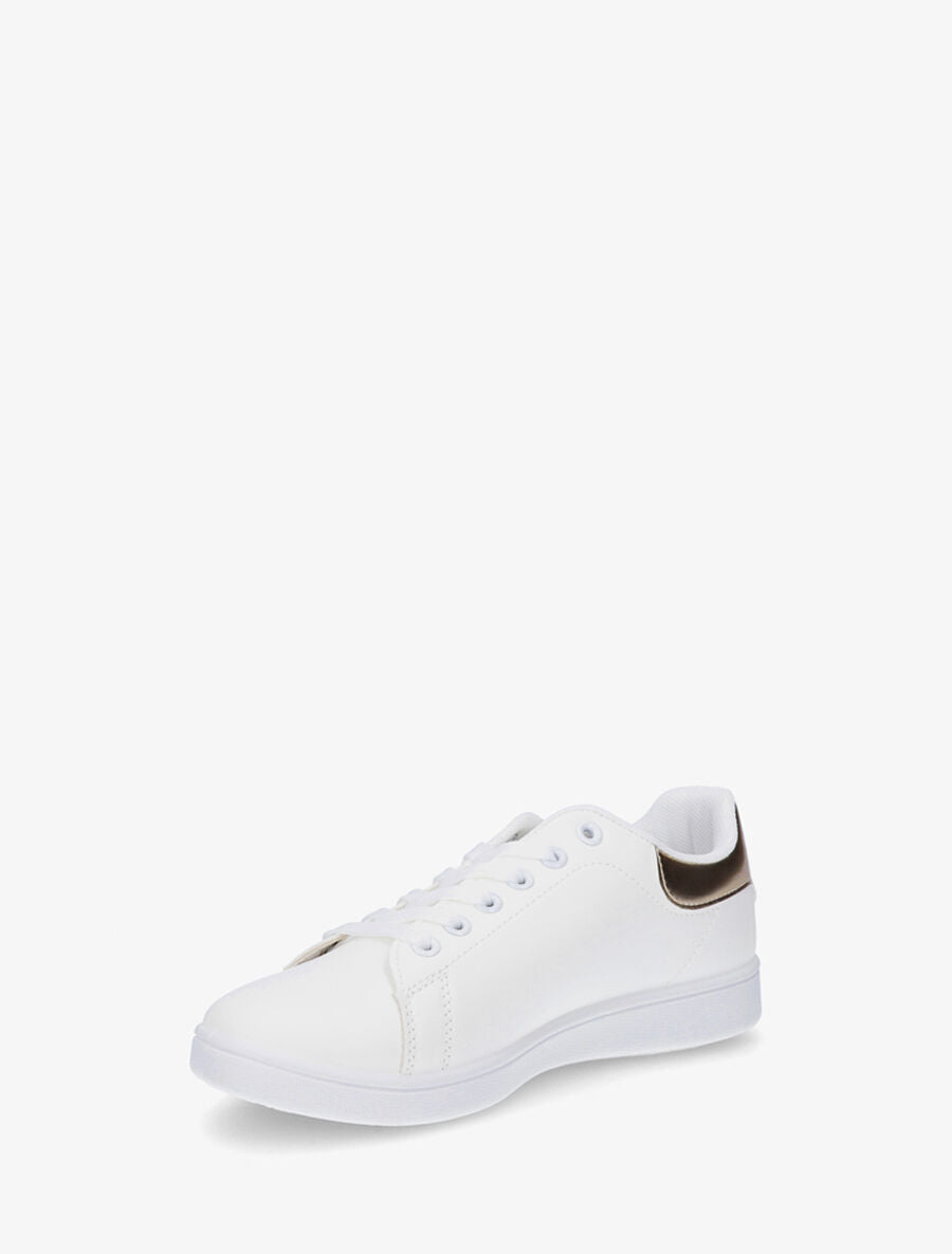 Sneakers classiques en simili - Or - 3