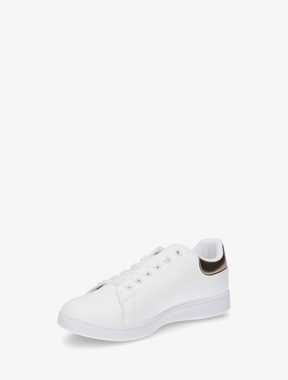 Sneakers classiques en simili - Or - 3