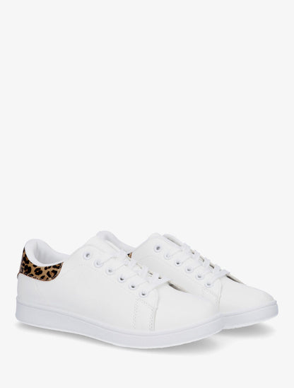 Sneakers classiques en simili - Camel - 4