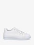 Sneakers plates à motif damier - Blanc - 1